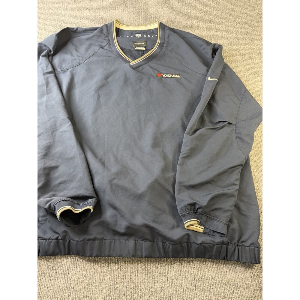 Nike Golf Pullover Windbreaker Mens XL‎ Blue Yokohama Embroidered